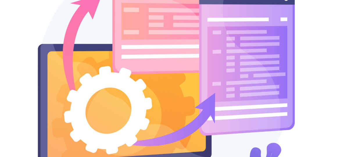 Web Page visualization vector concept metaphor