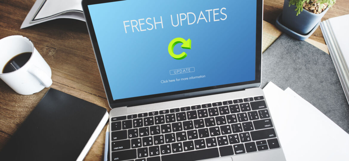 Lastest Version Fresh Updates Application Updates Concept